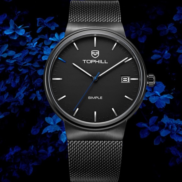 🎊HP🎉 MSRP $175 Men's Stainless Steel Swiss Watch - Picture 3 of 8